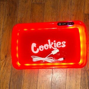 Red LED Light-Up Tray
